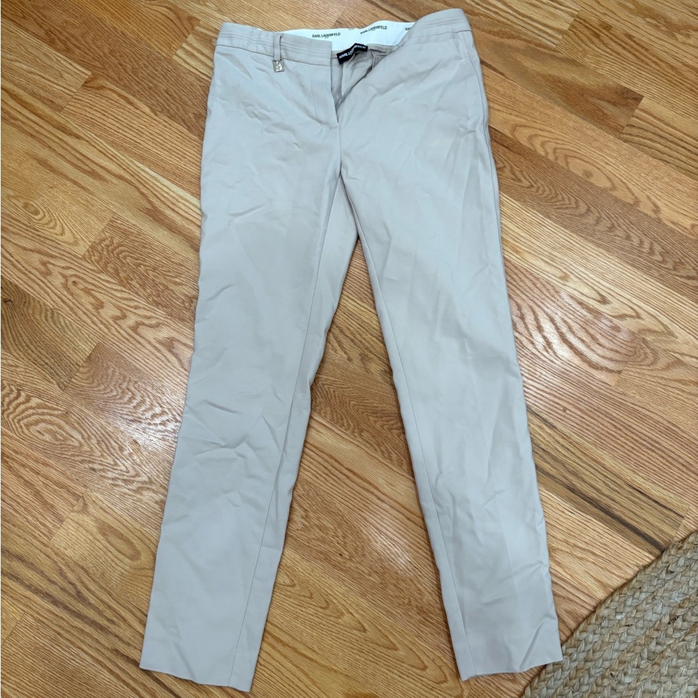 Karl Lagerfeld Taupe Trousers
